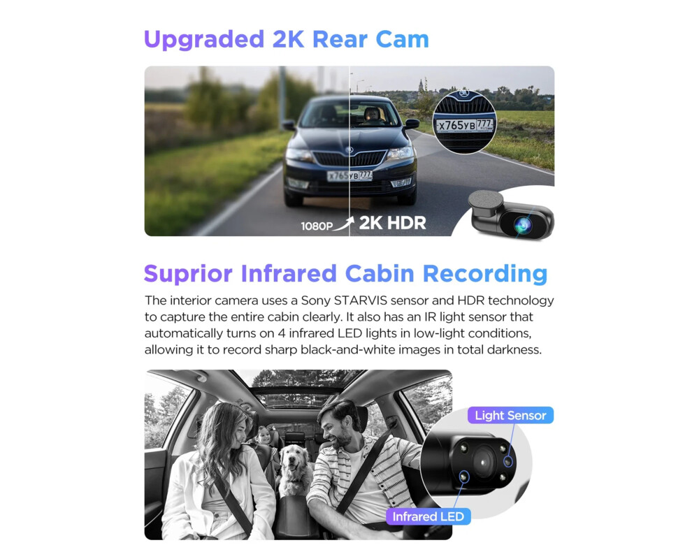 Видеорегистратор VIOFO Dash Cam A229 Pro 3 Channel - 4K 5