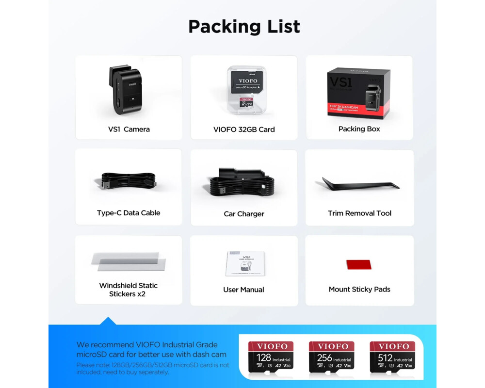 Видеорегистратор VIOFO Dash Cam VS1 - 2K 17