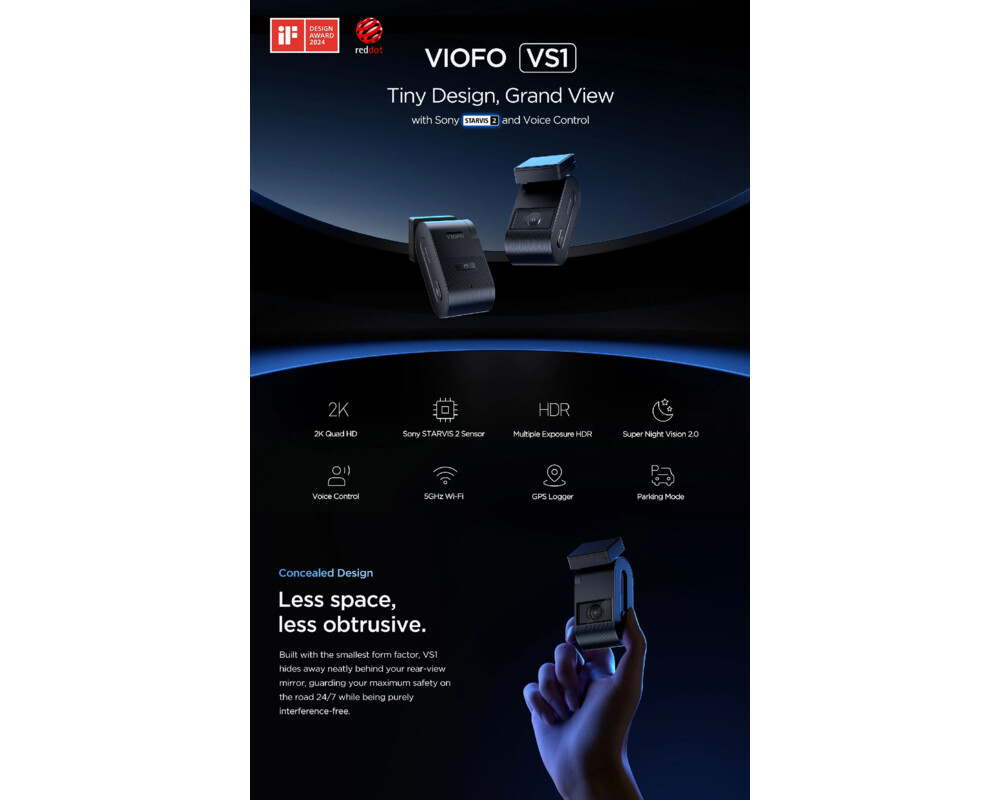 Видеорегистратор VIOFO Dash Cam VS1 - 2K 16