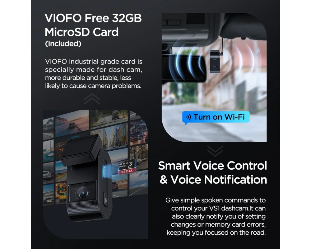 Видеорегистратор VIOFO Dash Cam VS1 - 2K 9