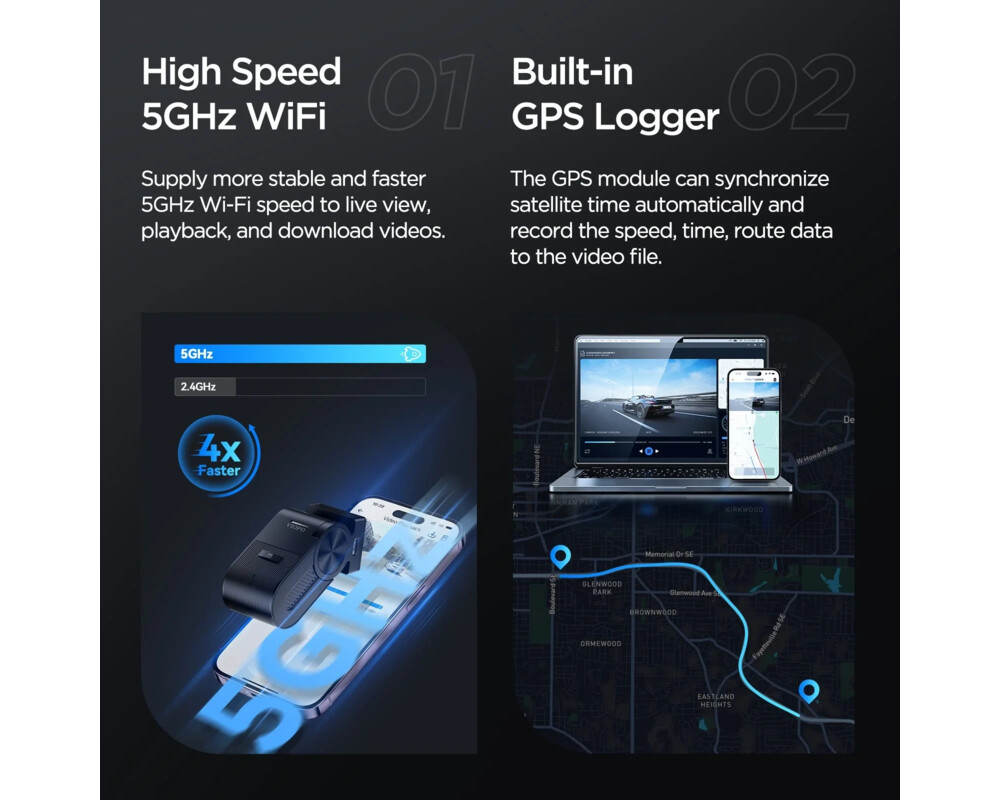 Видеорегистратор VIOFO Dash Cam VS1 - 2K 8