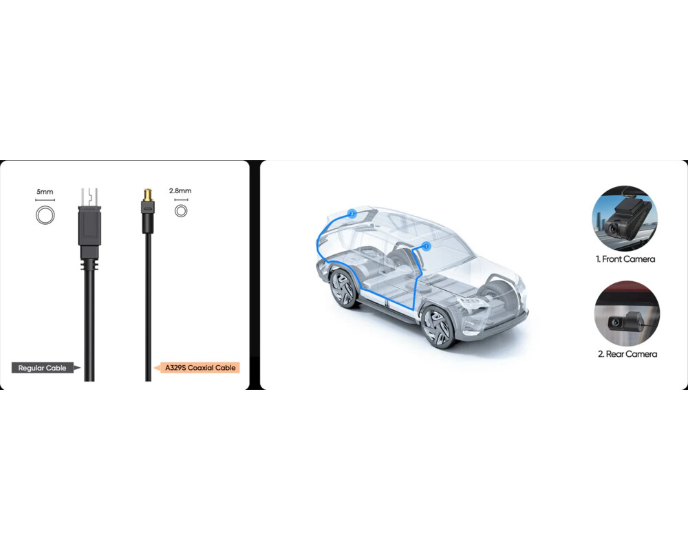 Видеорегистратор VIOFO Dash Cam A329S 2 Channel - 4K 17