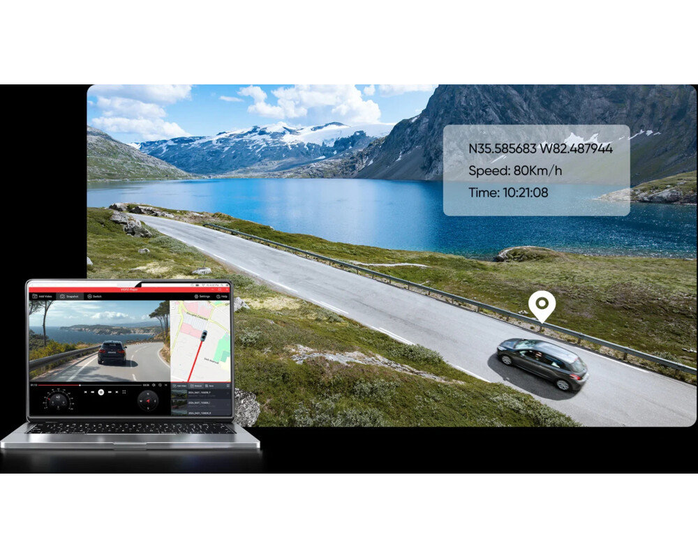 Видеорегистратор VIOFO Dash Cam A329S 2 Channel - 4K 13