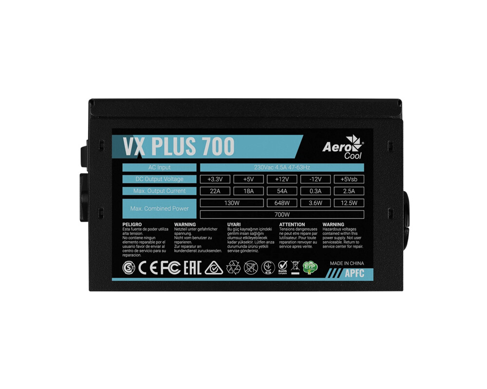 Захранване AeroCool VX PLUS STEALTH 700W A-PFC - AC... 4