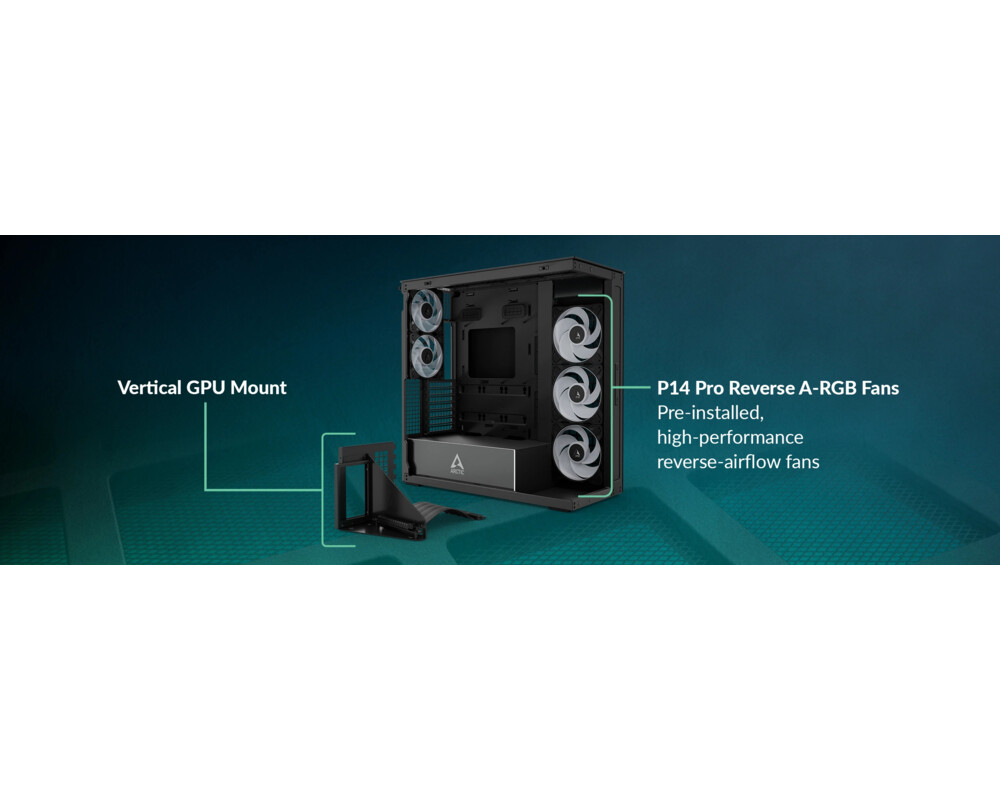 Кутия Arctic E-ATX - Xtender VG 16