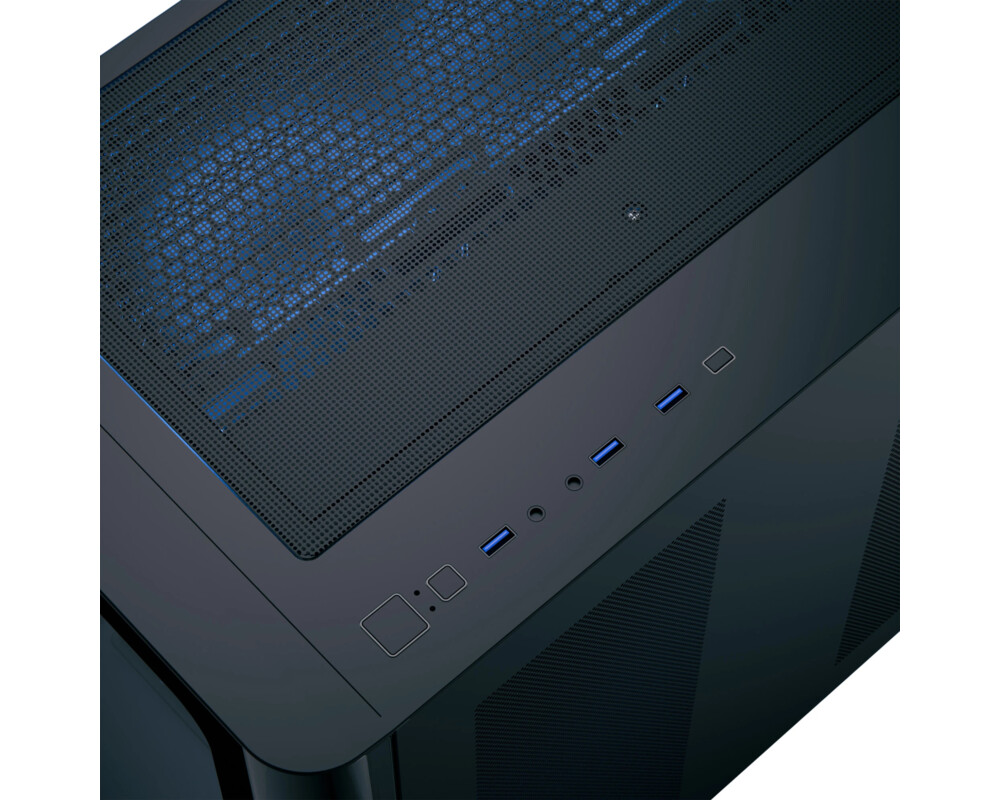 Кутия AeroCool ATX - P500C-G-BK-v1 - 4 x 120 m... 4