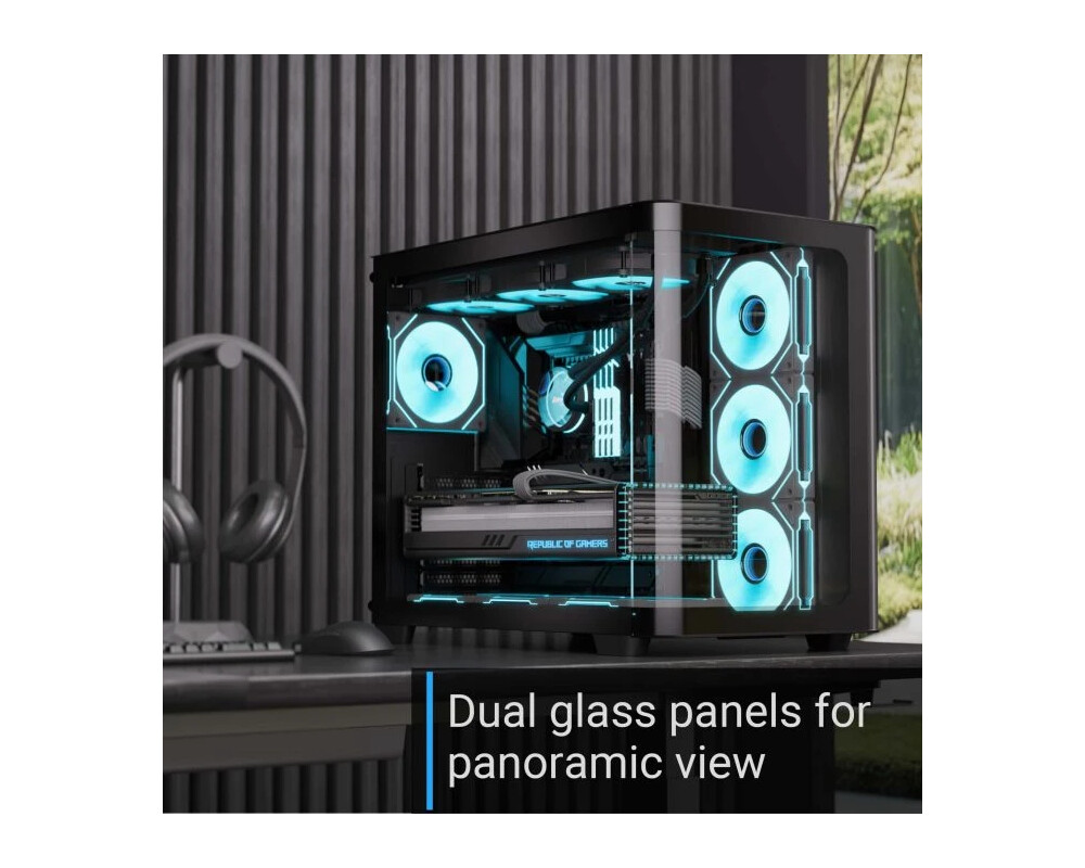 Кутия AeroCool ATX - P500C-G-BK-v1 - 4 x 120 m... 8