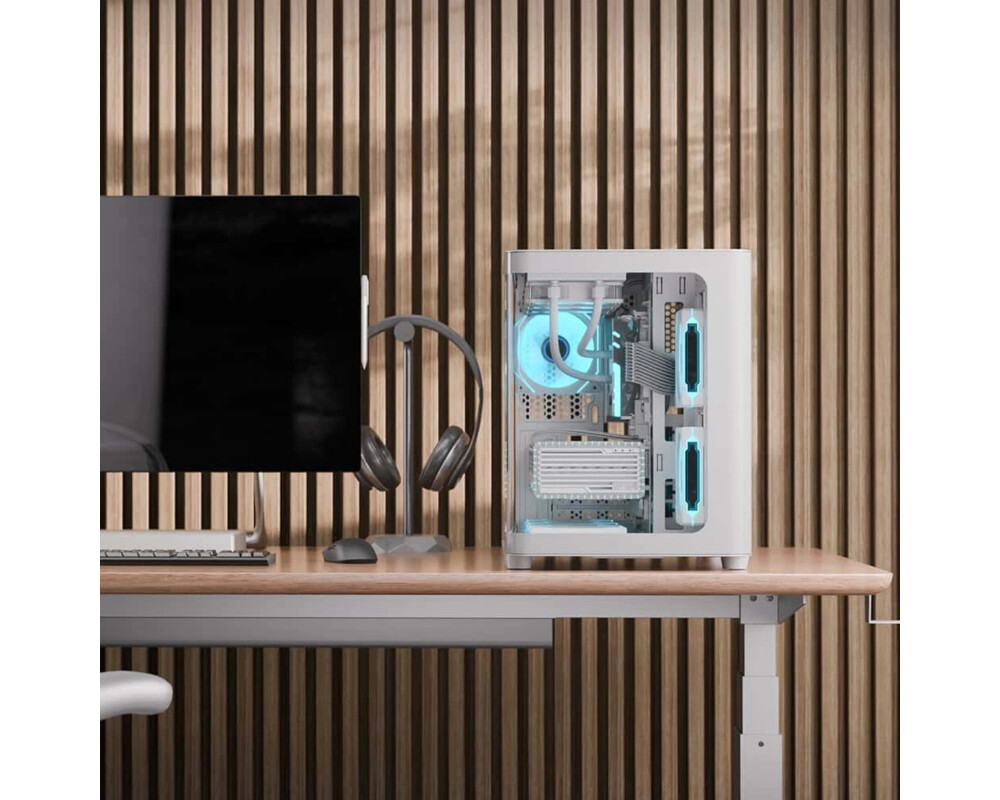 Кутия AeroCool mATX - P300C-G-WT-v1 - 3 x 120... 7