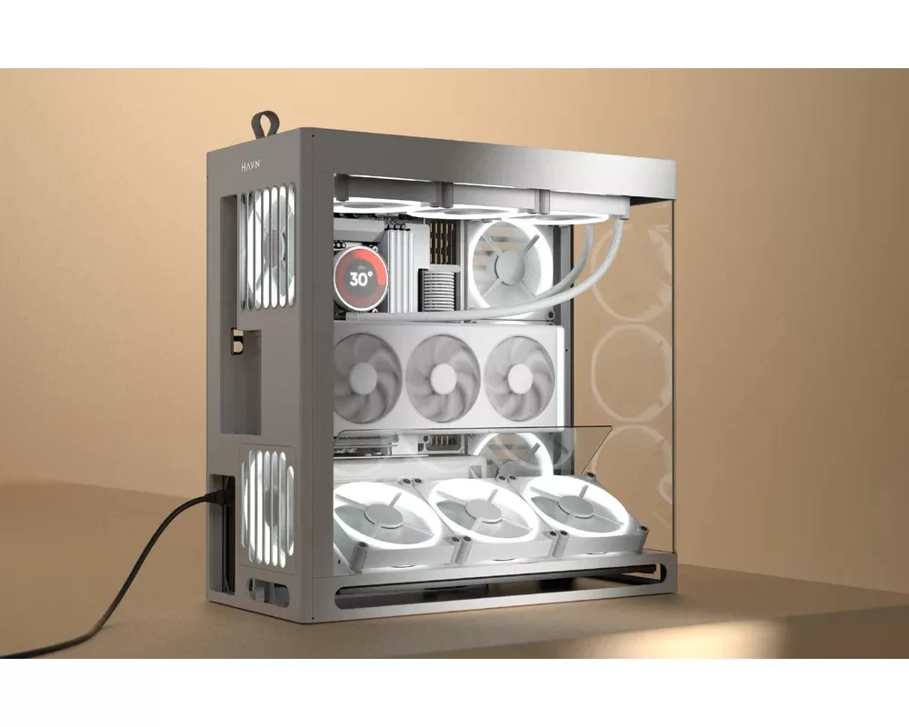 Кутия HAVN E-ATX - HS 420 VGPU Edition White -... 16