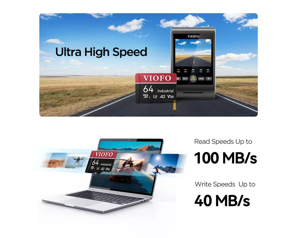 Флаш карта VIOFO за видеорегистратор MicroSDXC 64GB... 4