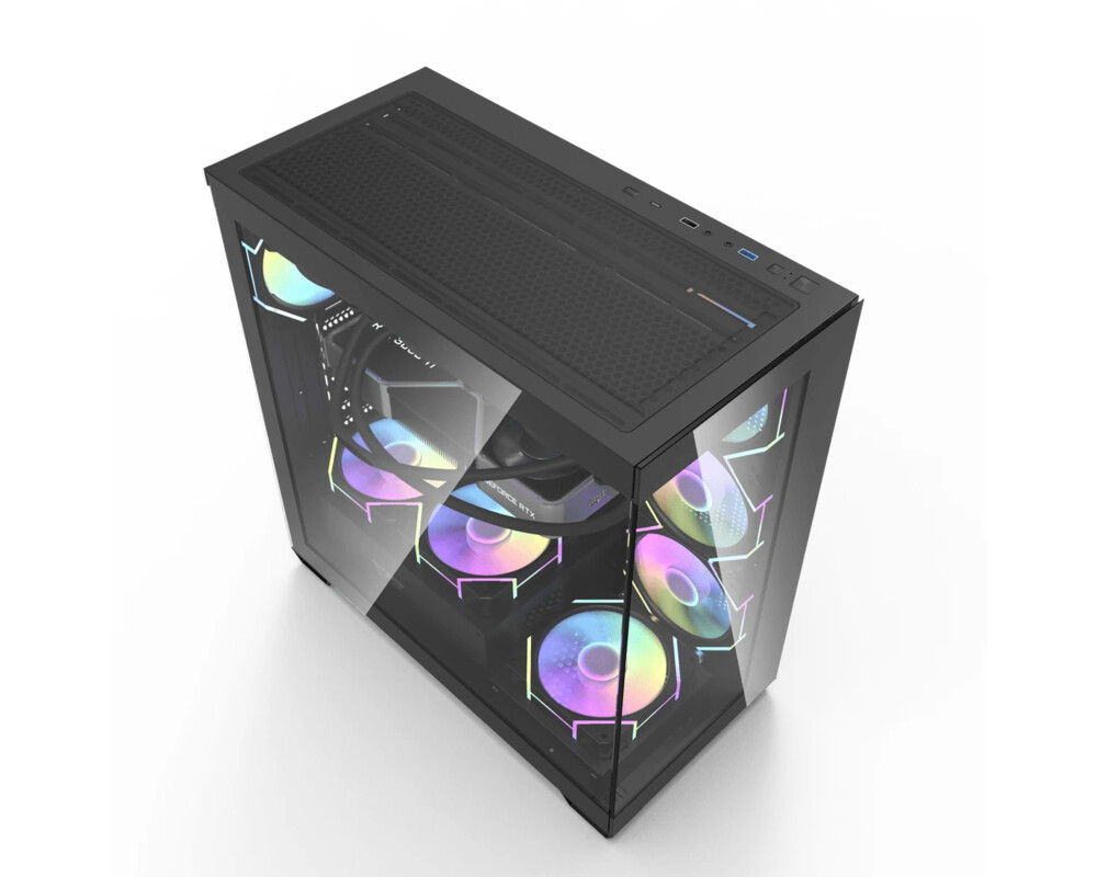 Кутия Darkflash ATX - DS900 Black - 7 x 120 mm A-RGB fans included 3