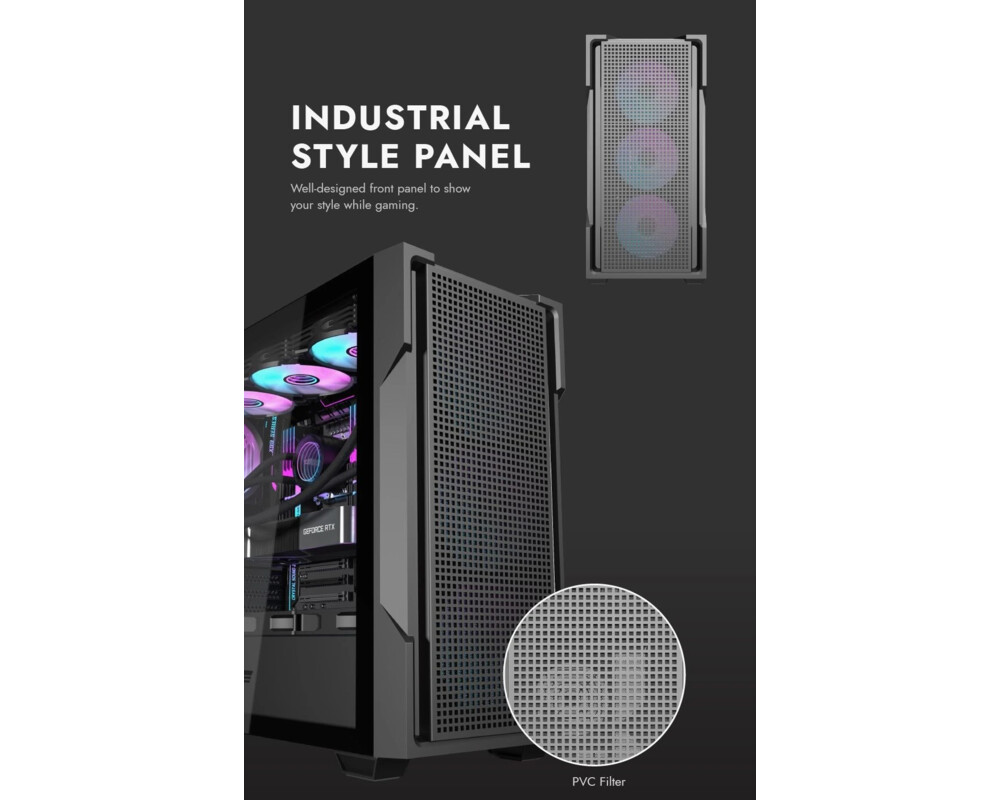 Кутия Darkflash ATX - DS900 Mesh Black - 4 x 1... 10