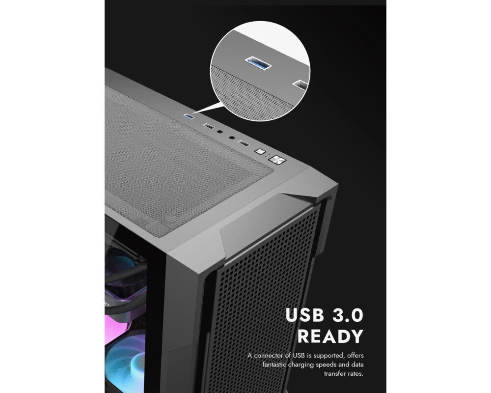 Кутия Darkflash ATX - DS900 Mesh Black - 4 x 1... 13