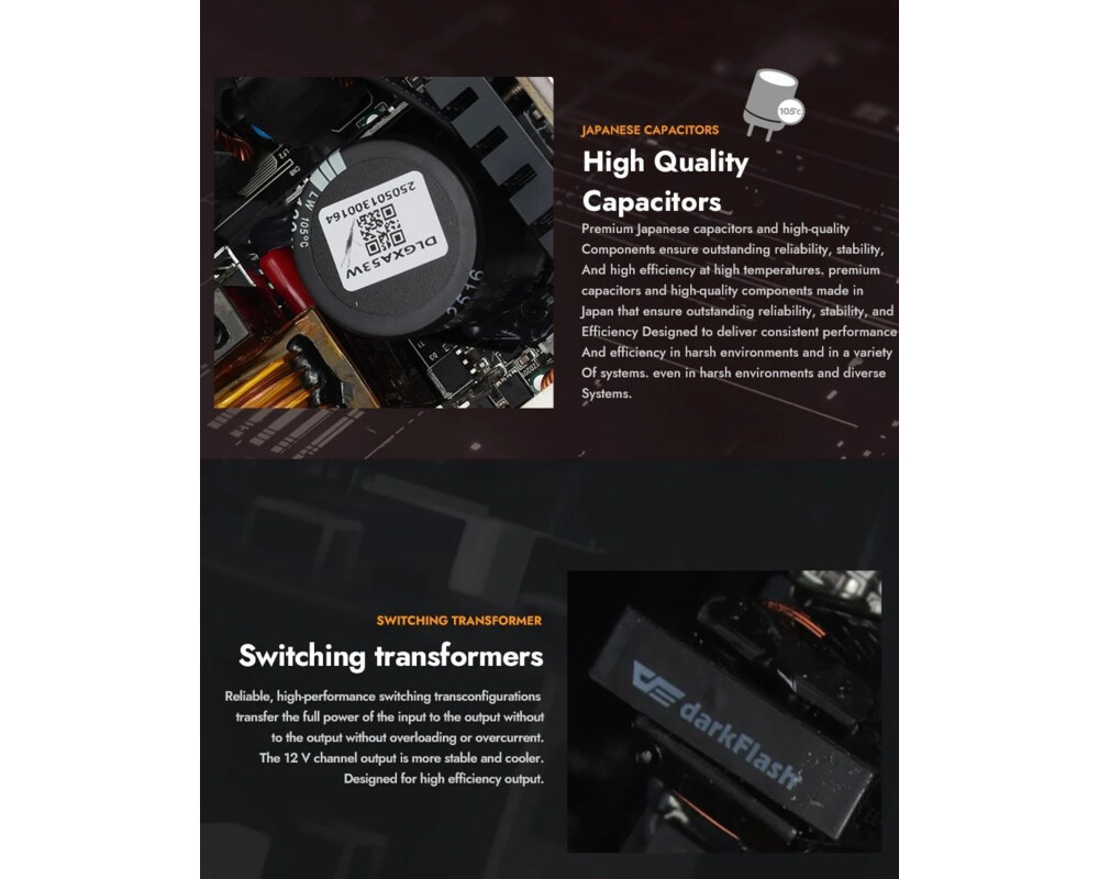 Захранване Darkflash ATX 3.1 1050W Gold 12