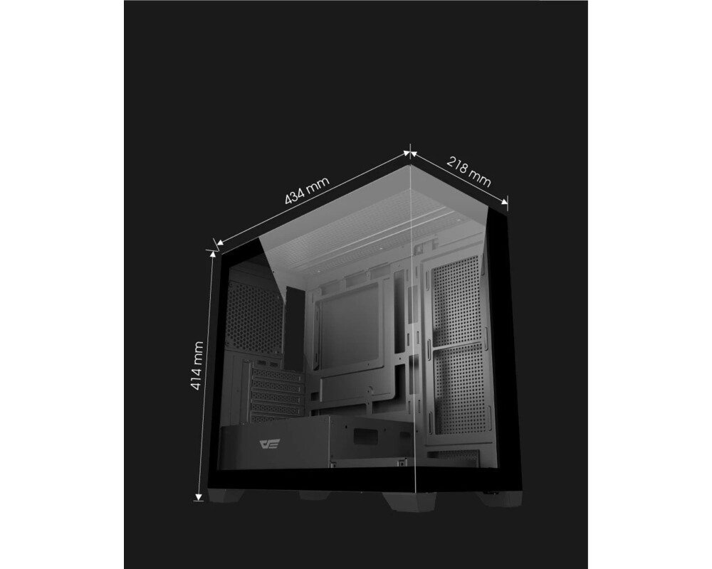 Кутия Darkflash mATX - DS900M Black - 6 x 120... 7