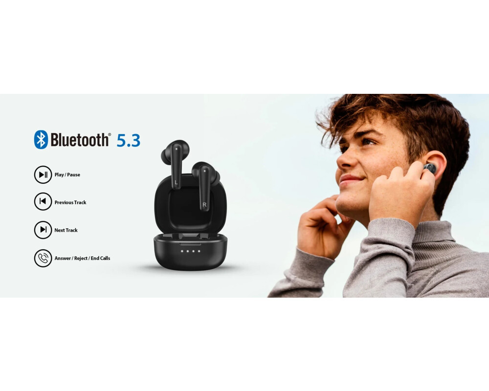 Слушалки Genius безжични TWS Bluetooth 5.3 Earpho... 5