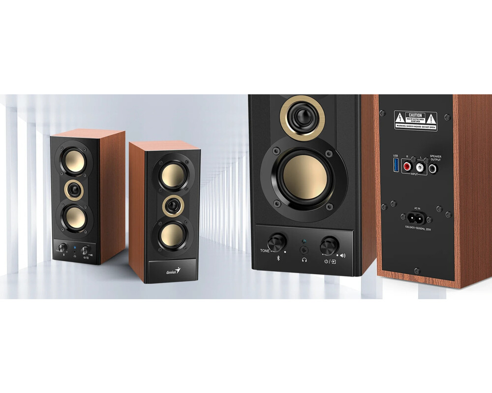 Тонколони Genius Speakers 2.0 - SP-HF800BT - 20W RMS 5