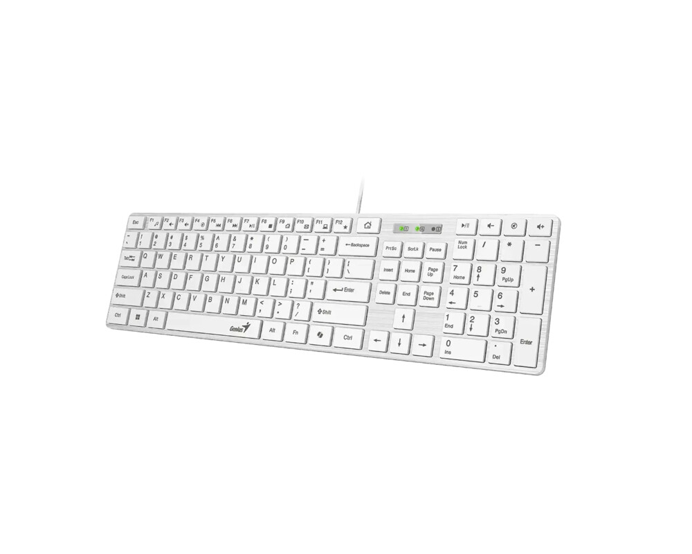 Клавиатура Genius клавиатура Slim Keyboard SlimStar 126 White - Copilot 3