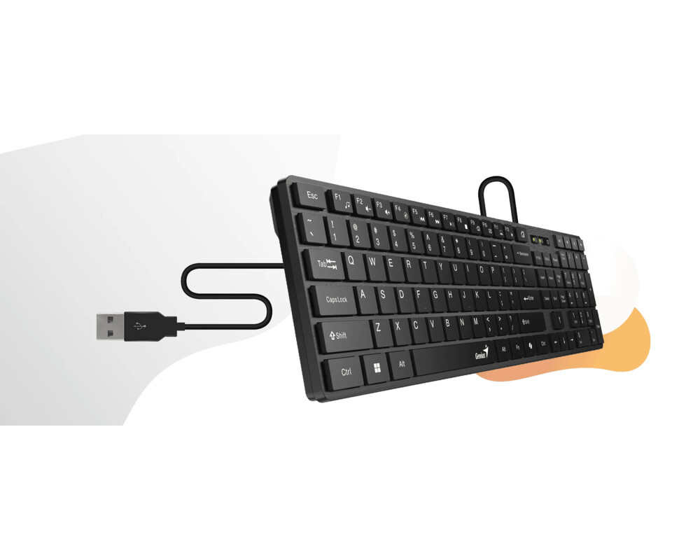 Клавиатура Genius клавиатура Slim Keyboard SlimStar 126 White - Copilot 5