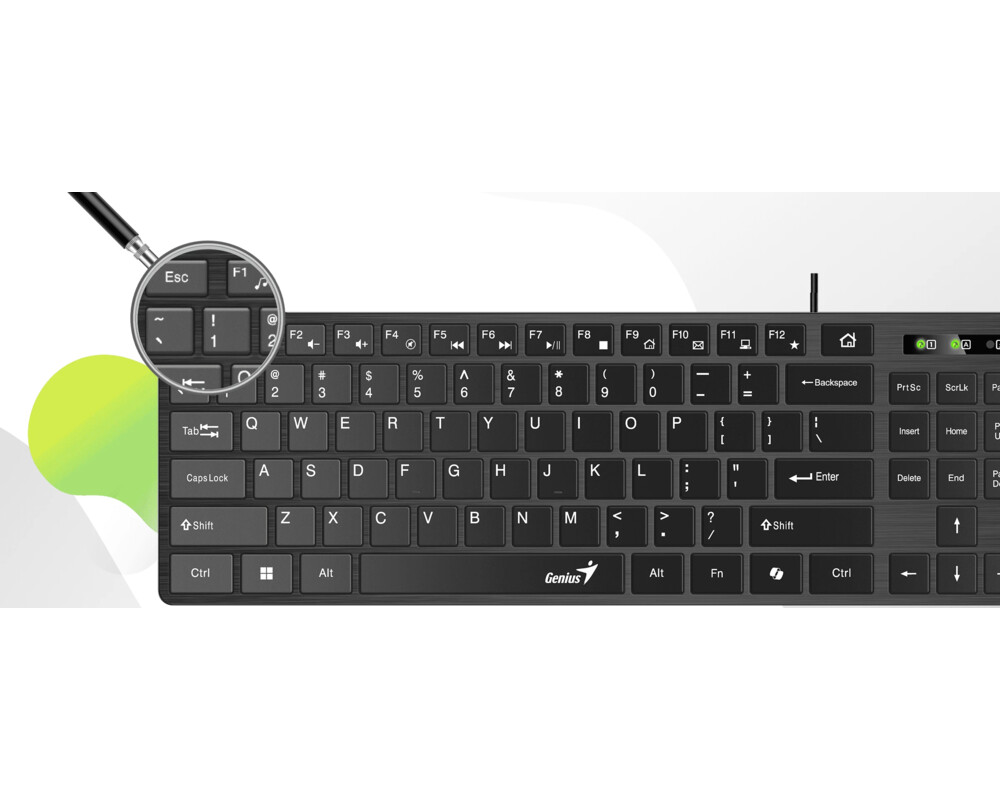 Клавиатура Genius клавиатура Slim Keyboard SlimStar 126 Black - Copilot 8