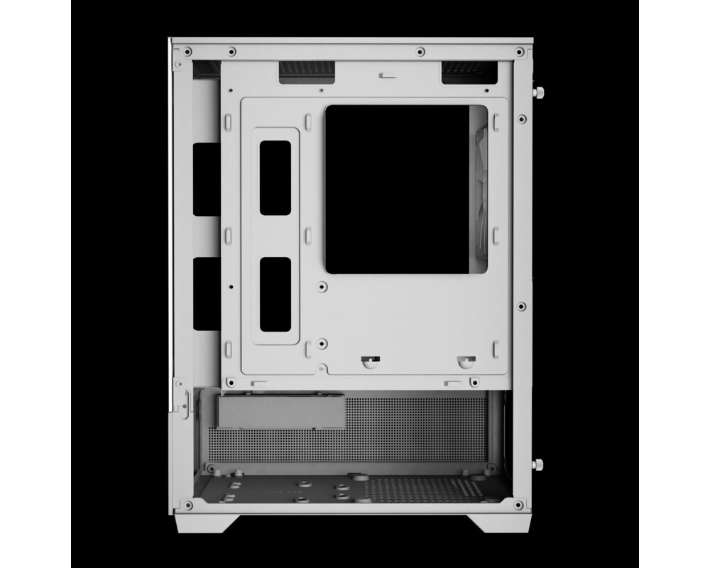 Кутия Gamdias mATX - AURA GC9M Elite White - 3 x 120 mm A-RGB 8