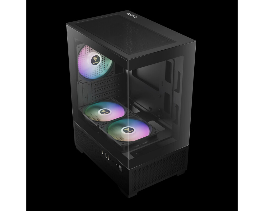 Кутия Gamdias mATX - AURA GC9M Elite - 3 x 120 mm A-RGB 3