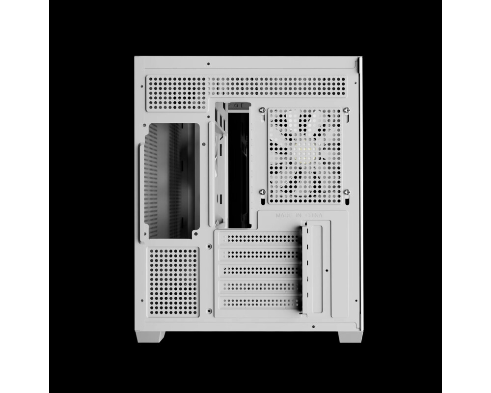 Кутия Gamdias mATX - AURA GC10M v2 White - 3 x 120 mm A-RGB 9