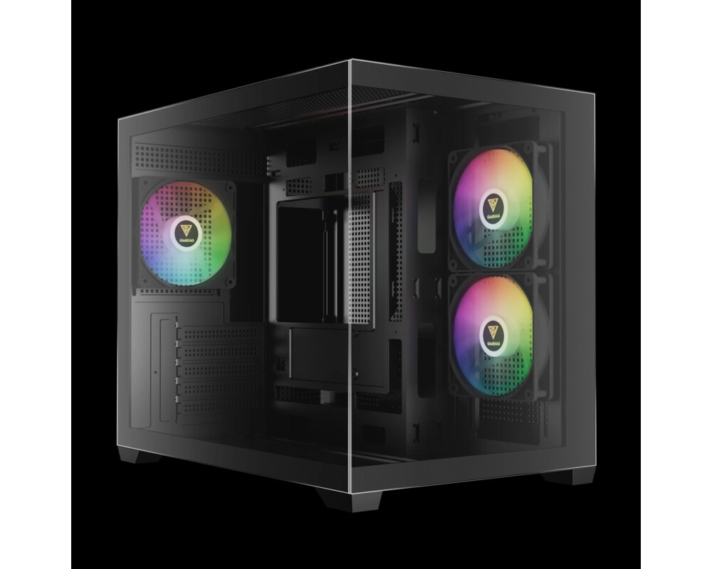 Кутия Gamdias mATX - AURA GC10M v2 - 3 x 120 mm A-RGB 2