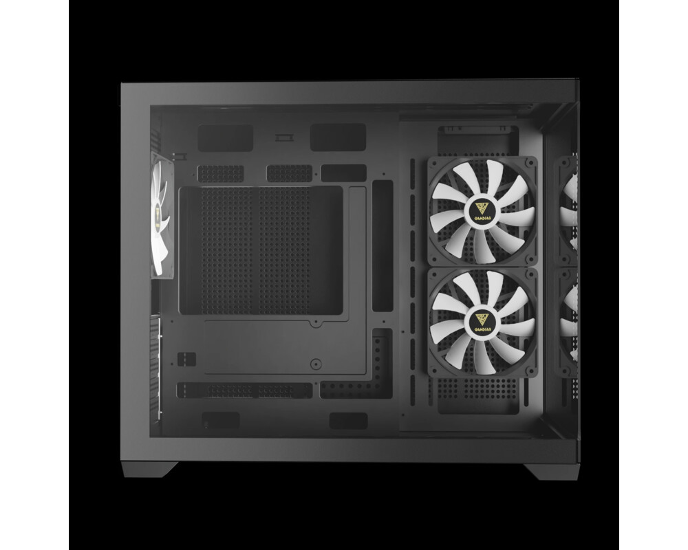 Кутия Gamdias mATX - AURA GC10M v2 - 3 x 120 mm A-RGB 7