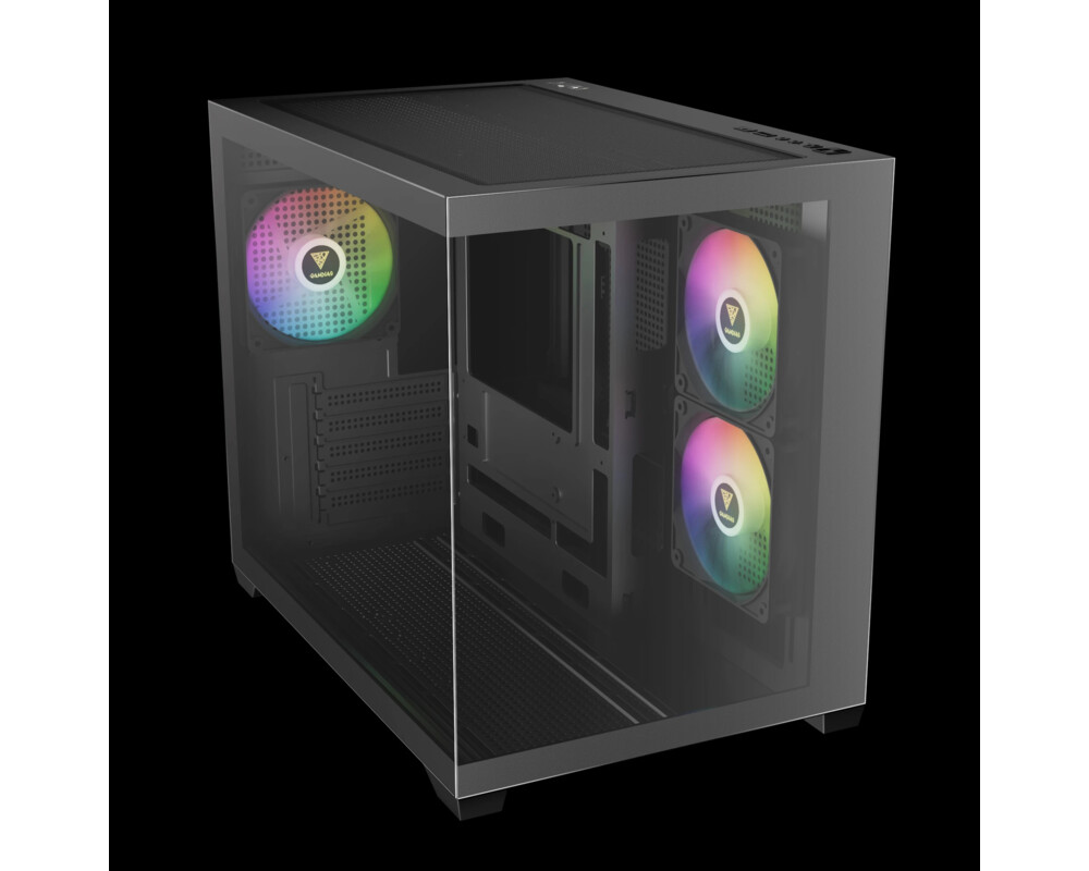 Кутия Gamdias mATX - AURA GC10M v2 - 3 x 120 mm A-RGB 5