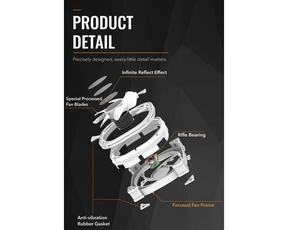 Вентилатор Darkflash 120mm Infinity 24R Pro - Infinity Mirror 9