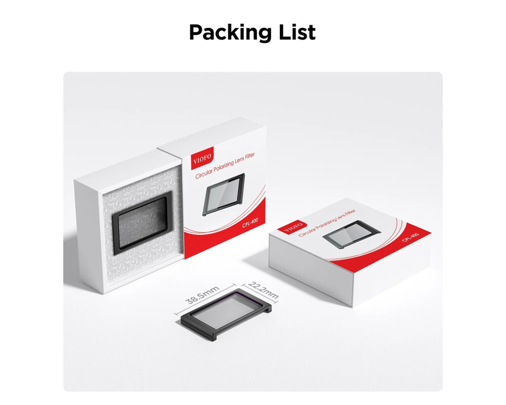 Видеорегистратор VIOFO Поляризиращ филтър Anti-Glare Line... 8