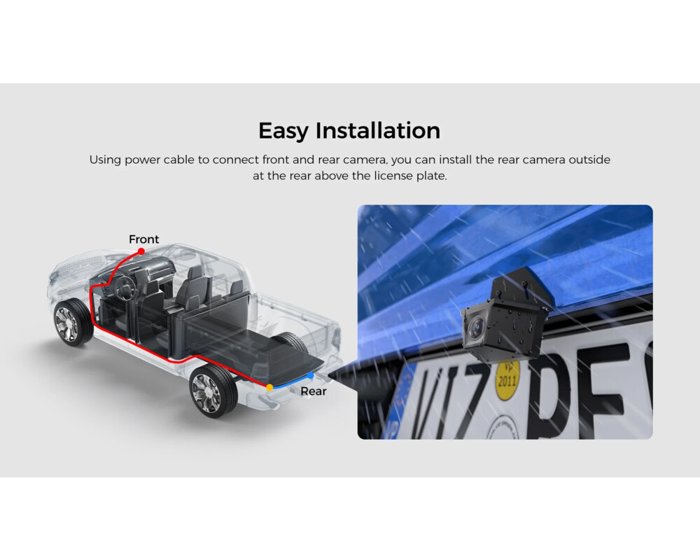 Видеорегистратор VIOFO водоустойчива камера за заден ход Waterproof Rear Camera - RWC200 - 2K Quad HD 11