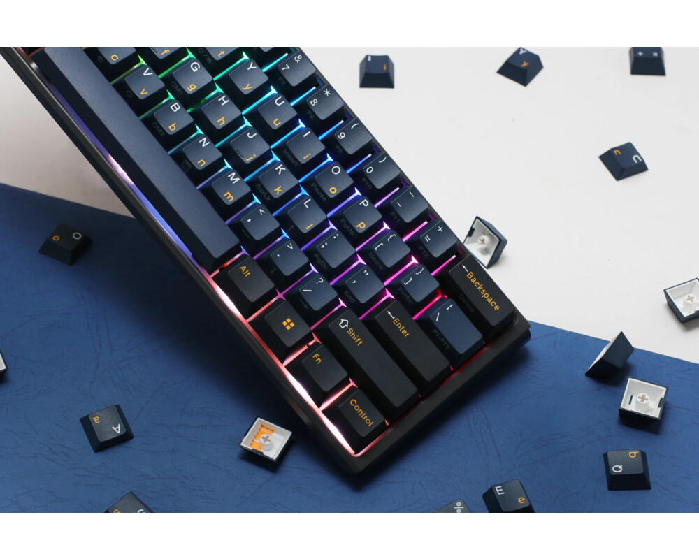 Клавиатура Ducky професионална геймърска механична клавиатура Professional Gaming Mechanical Keyboard One 3 Pro Mini Nazca Line - 8K 4