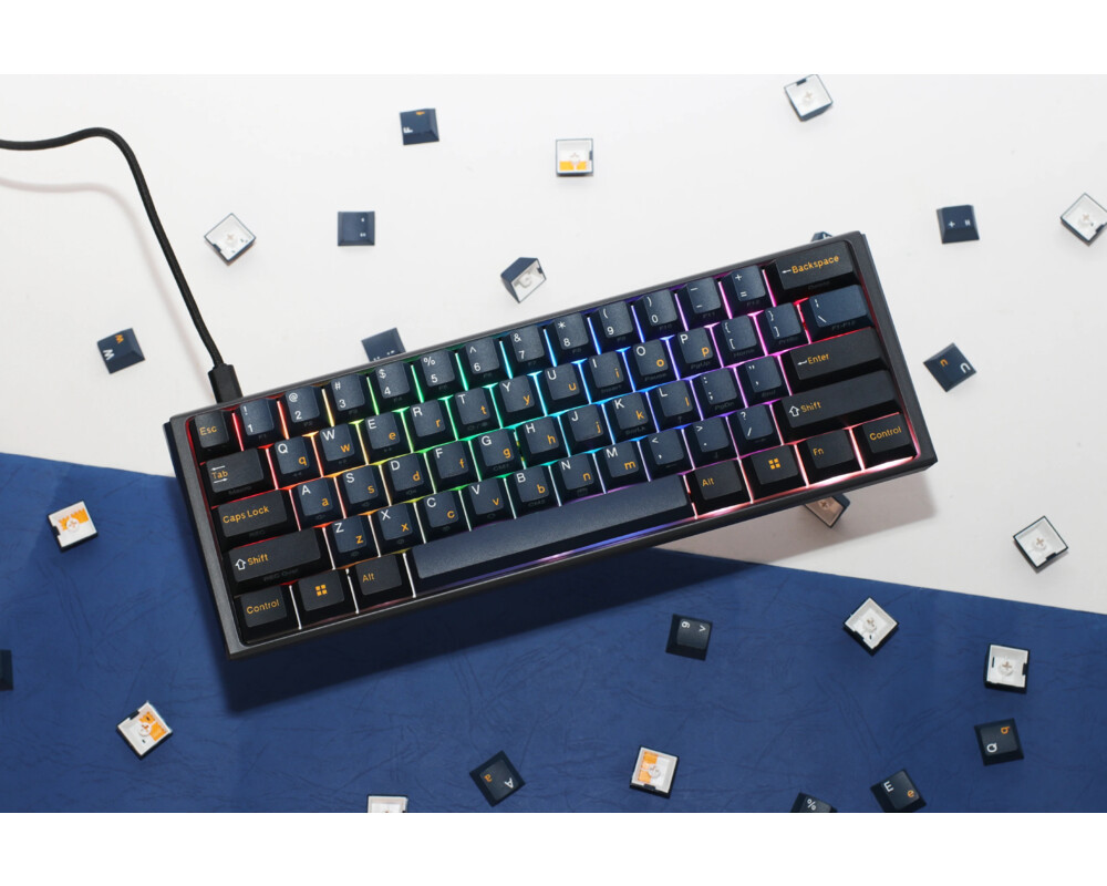 Клавиатура Ducky професионална геймърска механична клавиатура Professional Gaming Mechanical Keyboard One 3 Pro Mini Nazca Line - 8K 5
