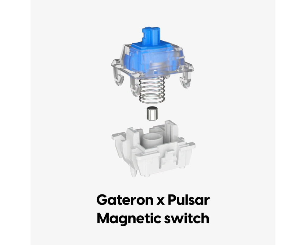 Клавиатура Pulsar професионална геймърска механична клавиатура Professional Gaming Mechanical Keyboard PCMK 3 HE 60 ANSI Black - 8K 11