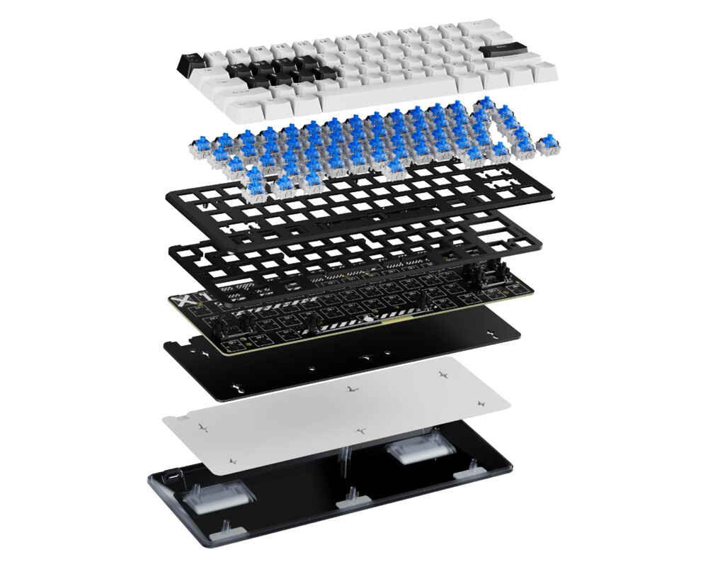 Клавиатура Pulsar професионална геймърска механична клавиатура Professional Gaming Mechanical Keyboard PCMK 3 HE 60 ANSI Black - 8K 3