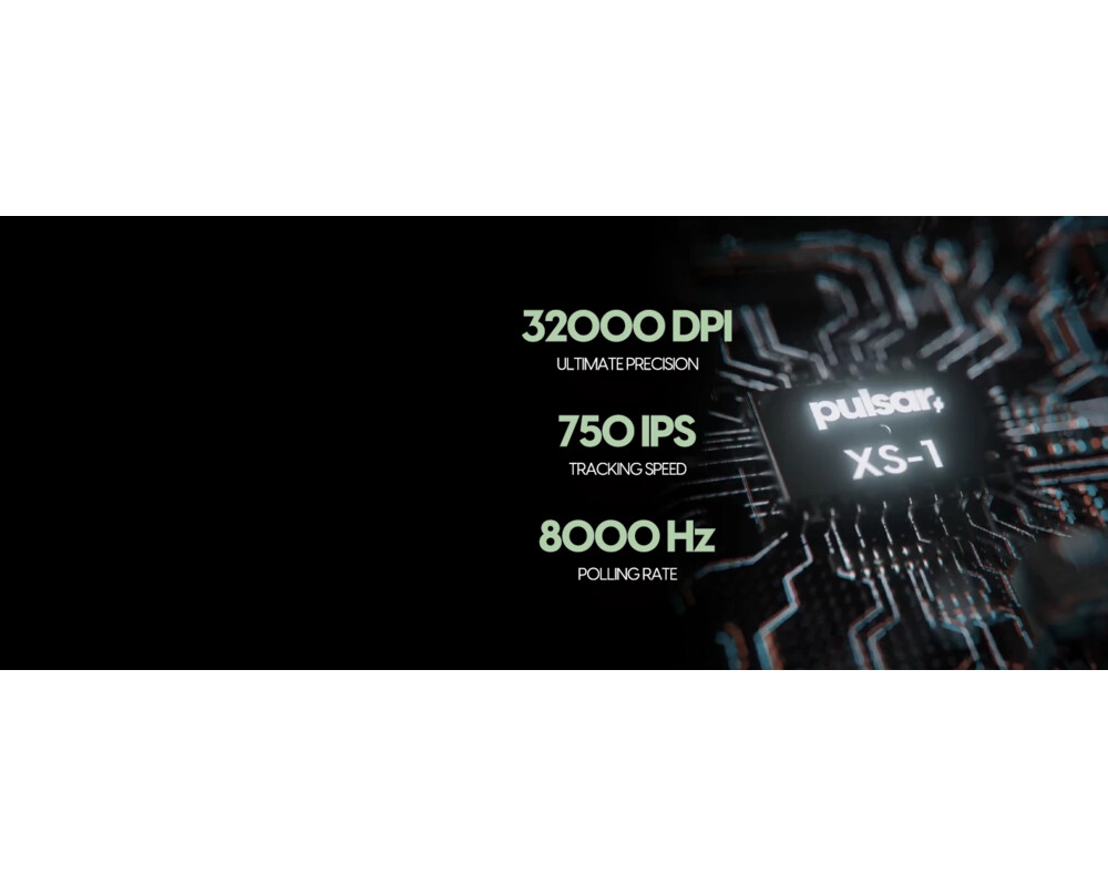 Мишка Pulsar професионална Wireless Gaming Mouse X2F Black [Pulsar LAB] - 8K 7
