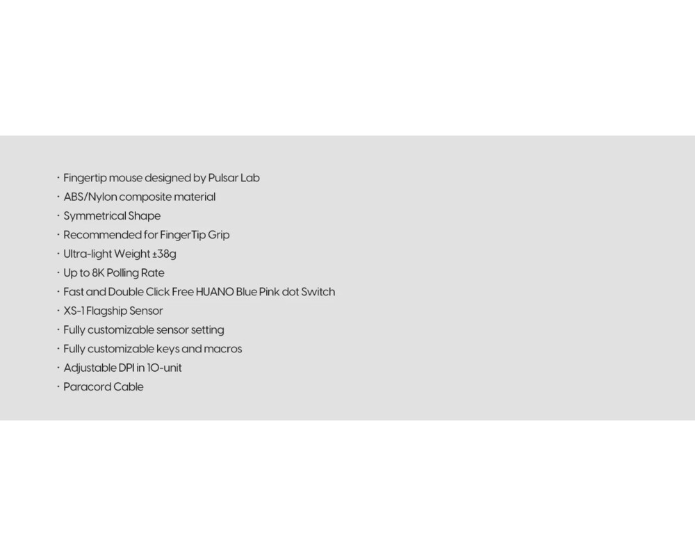 Мишка Pulsar професионална Wireless Gaming Mouse X2F Black [Pulsar LAB] - 8K 16