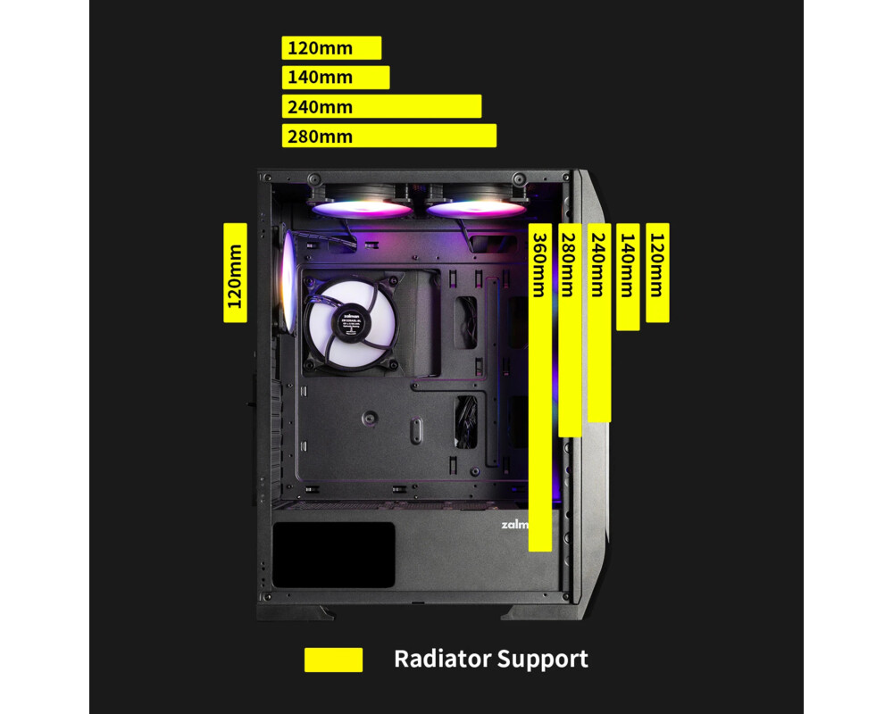 Кутия Zalman ATX - N7 PLUS - 7 fans included 21
