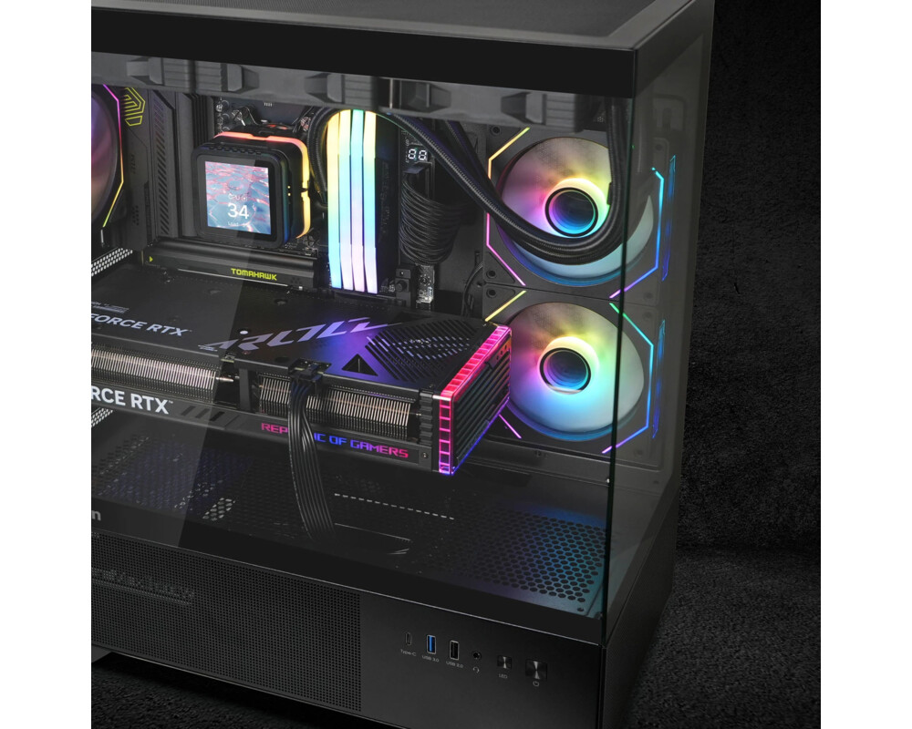 Кутия Zalman ATX - Chronix BLACK - 3 x 120 mm A-RGB 13