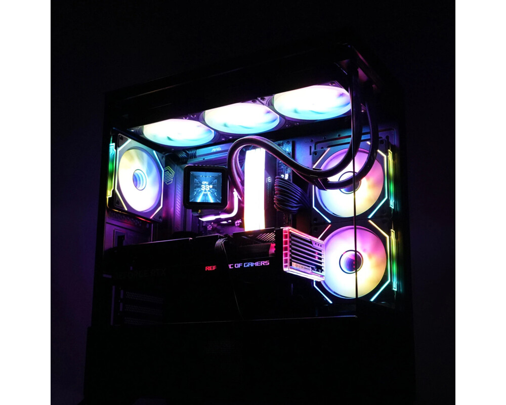 Кутия Zalman ATX - Chronix BLACK - 3 x 120 mm A-RGB 11