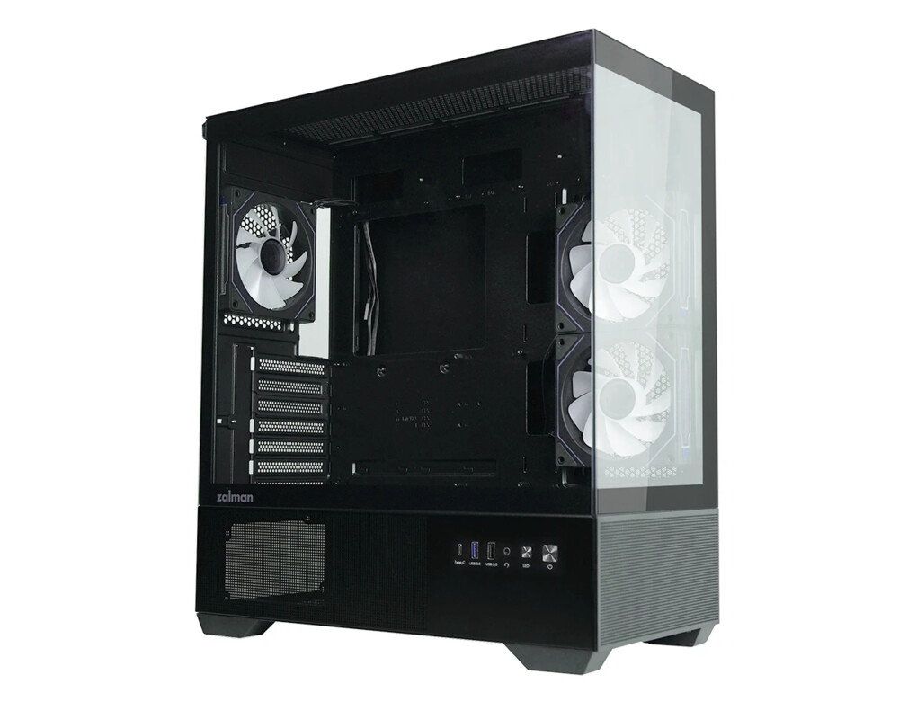 Кутия Zalman ATX - Chronix BLACK - 3 x 120 mm A-RGB 8