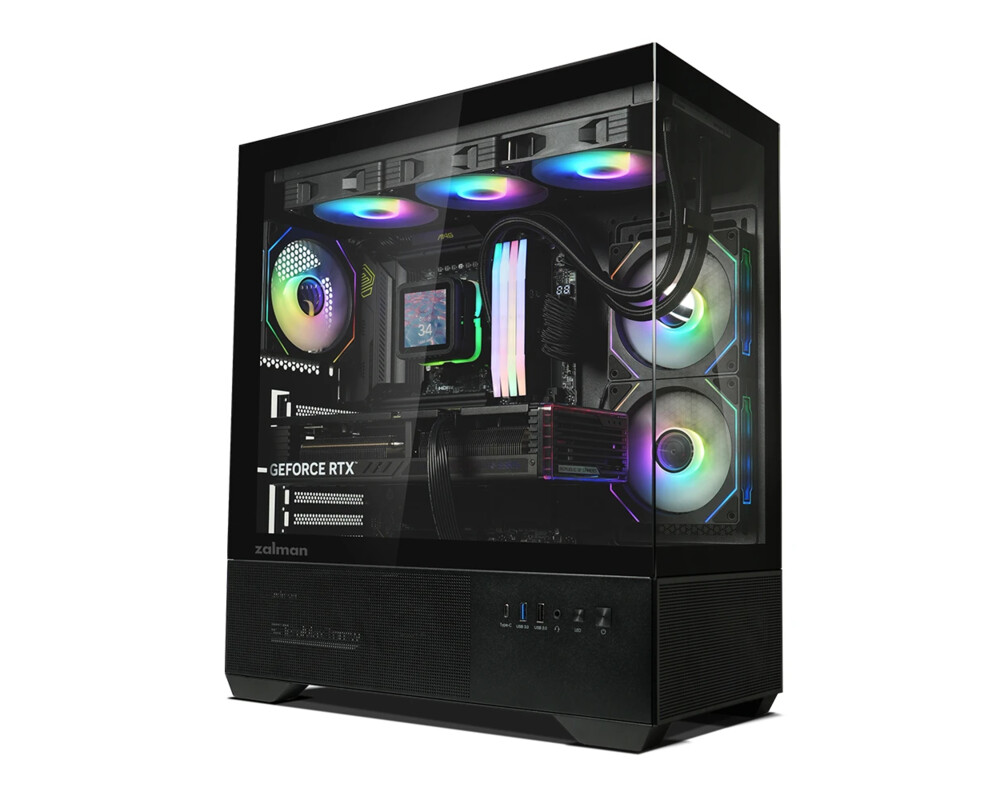 Кутия Zalman ATX - Chronix BLACK - 3 x 120 mm A-RGB 5