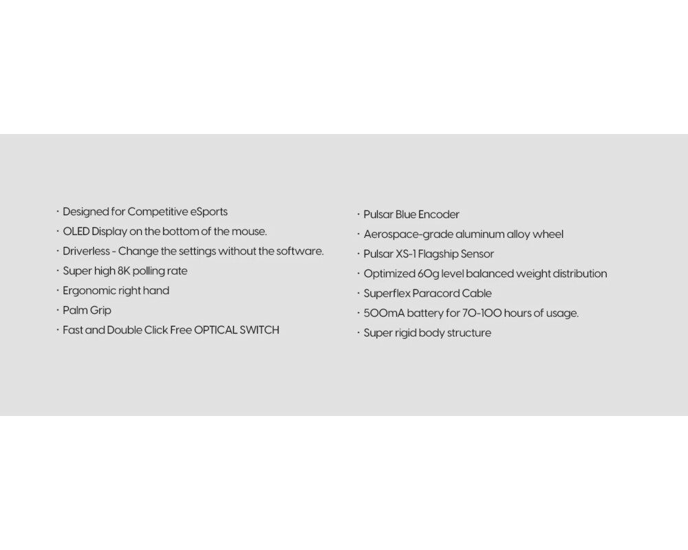 Мишка Pulsar професионална Wireless Gaming Mou... 15