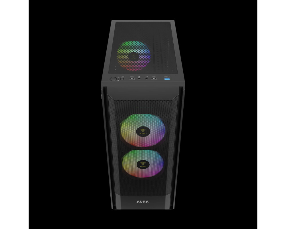 Кутия Gamdias ATX - AURA GC6 ELITE ARGB BK - Addressable RGB 3