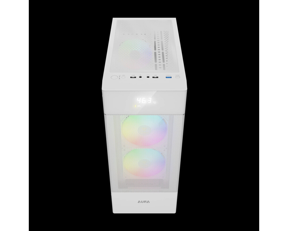 Кутия Gamdias ATX - AURA GC5 ELITE ARGB WH - Addressable RGB 3