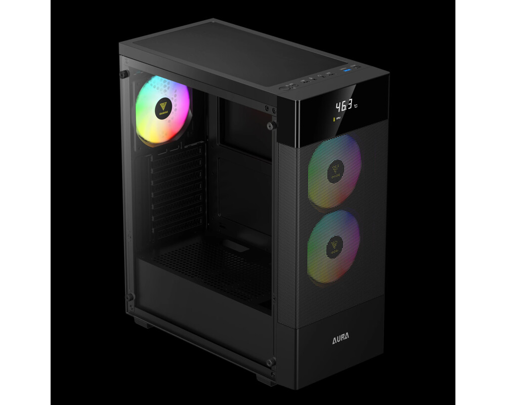 Кутия Gamdias ATX - AURA GC5 ELITE ARGB BK - Addressable RGB 5