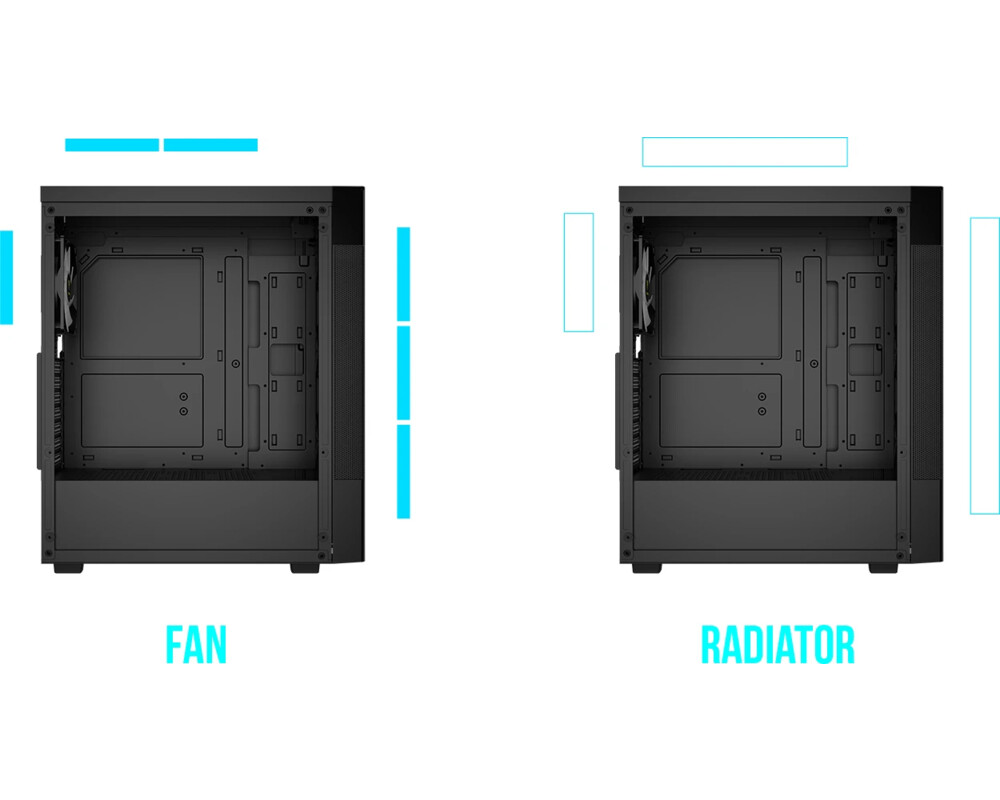 Кутия Gamdias ATX - AURA GC5 ELITE ARGB BK - Addressable RGB 10