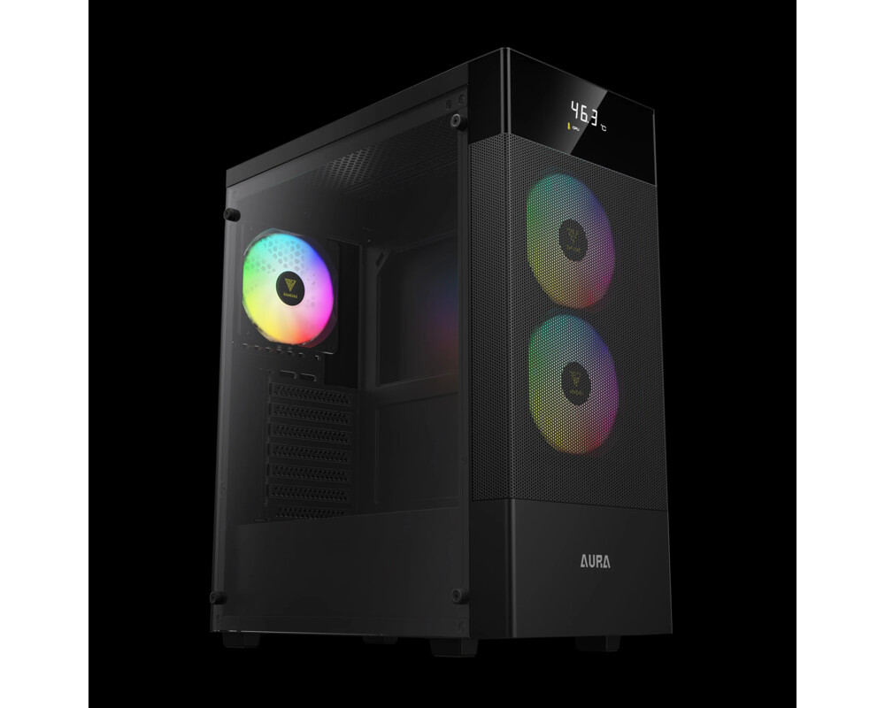 Кутия Gamdias ATX - AURA GC5 ELITE ARGB BK - Addressable RGB 2